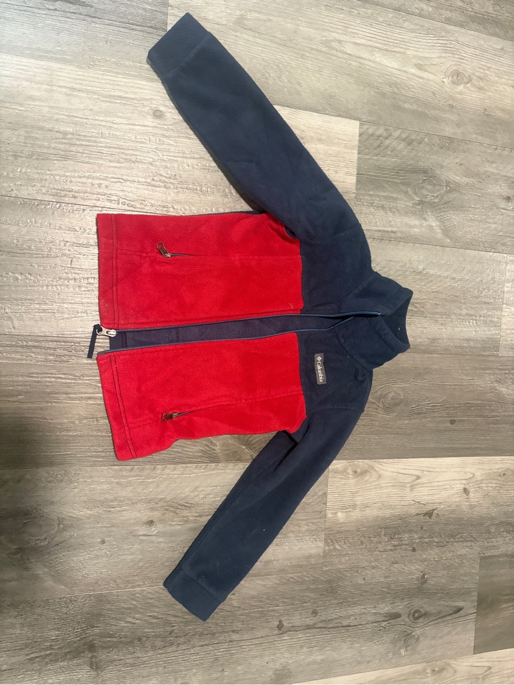Kids Navy and Red Fleece Jacket - Columbia